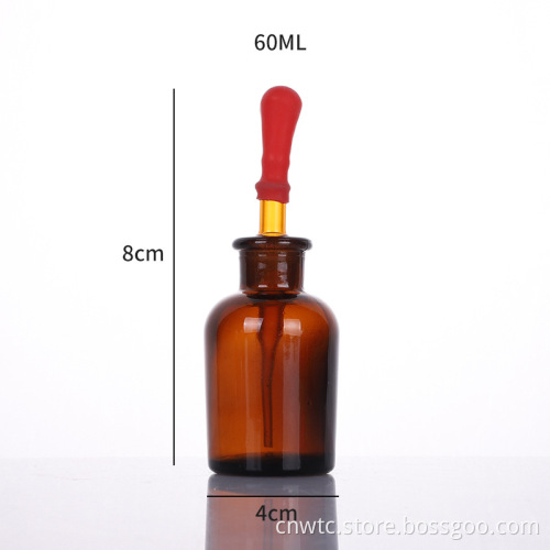 30ml, 60ml, and 125ml Laboratory Glassware: Clear and Amber Glass Dropper Bottles and Reagent Containers